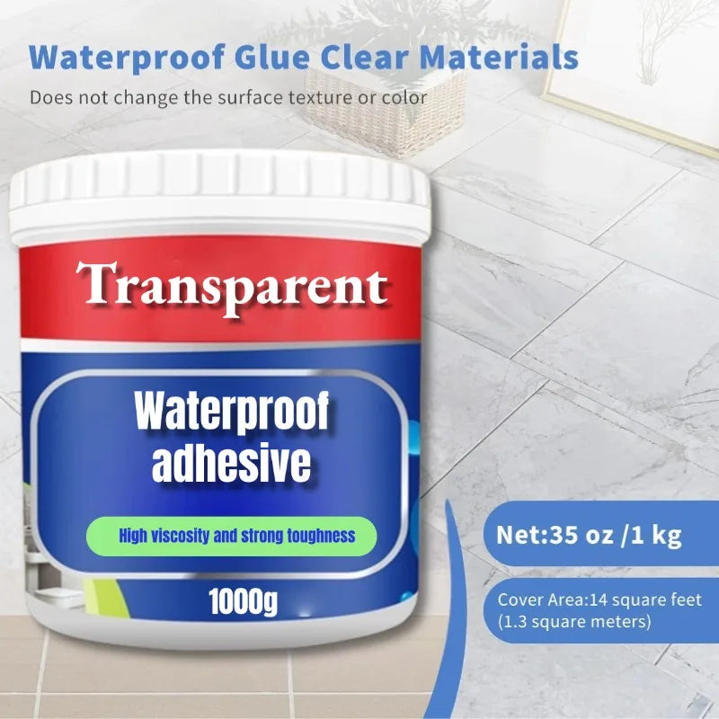 Invisible Waterproof Sealant for Leak Repairs / Clear Leak-Proof Coating – Crack & Roof Repair