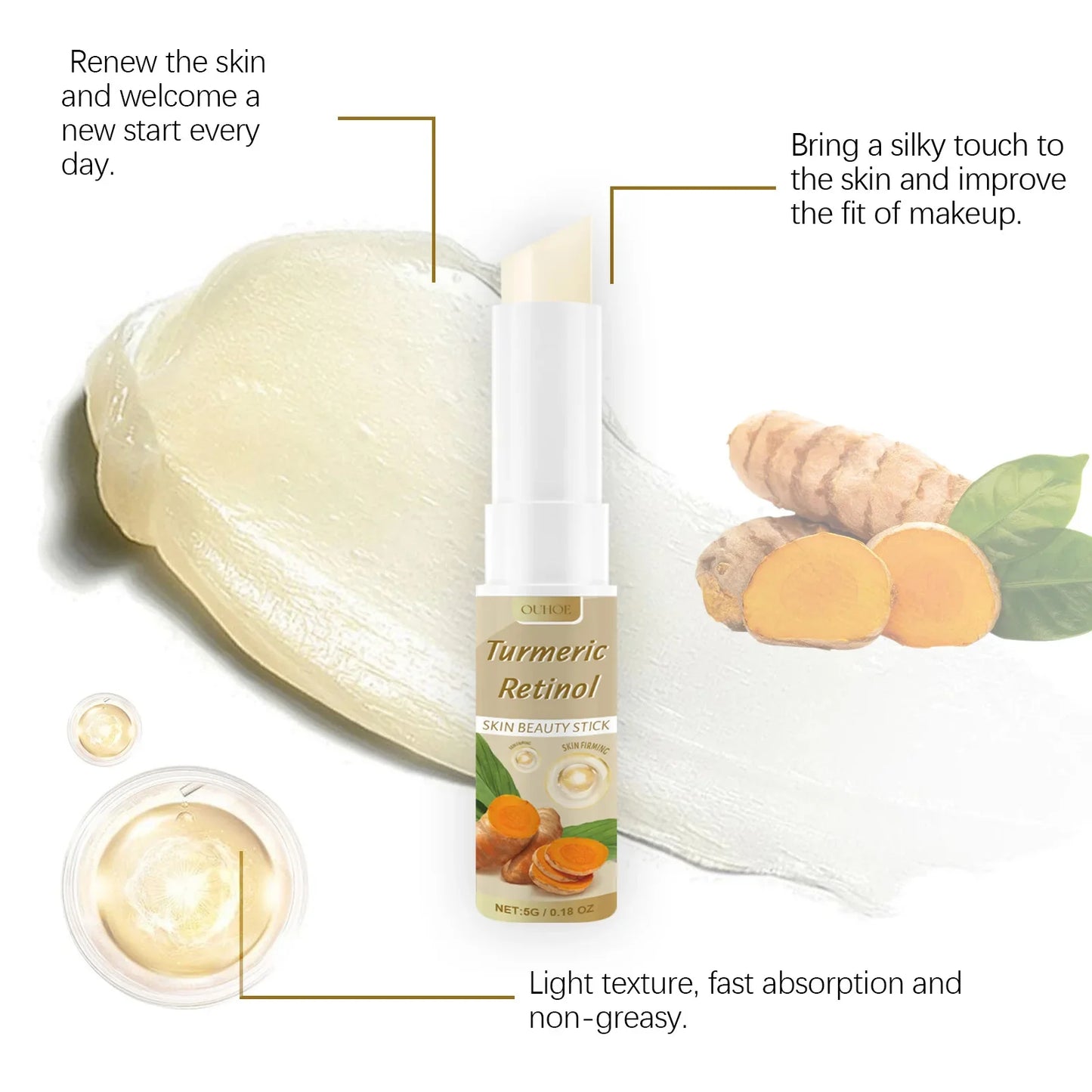 BounceLift Stick – Smooth Wrinkles Instantly / WrinkleAway Balm – Instant Lift & Moisture