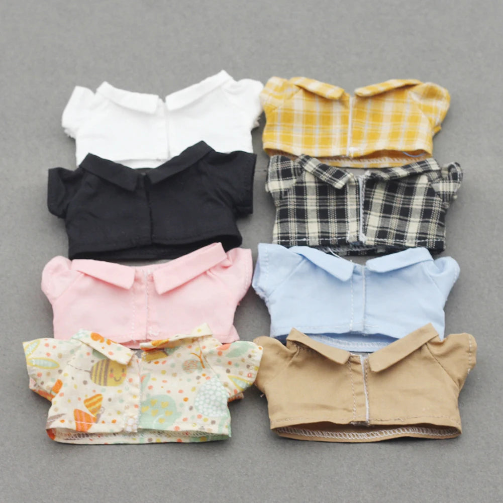 EXO Labubu Doll Outfit – 15/17cm Shirt & Shorts Set