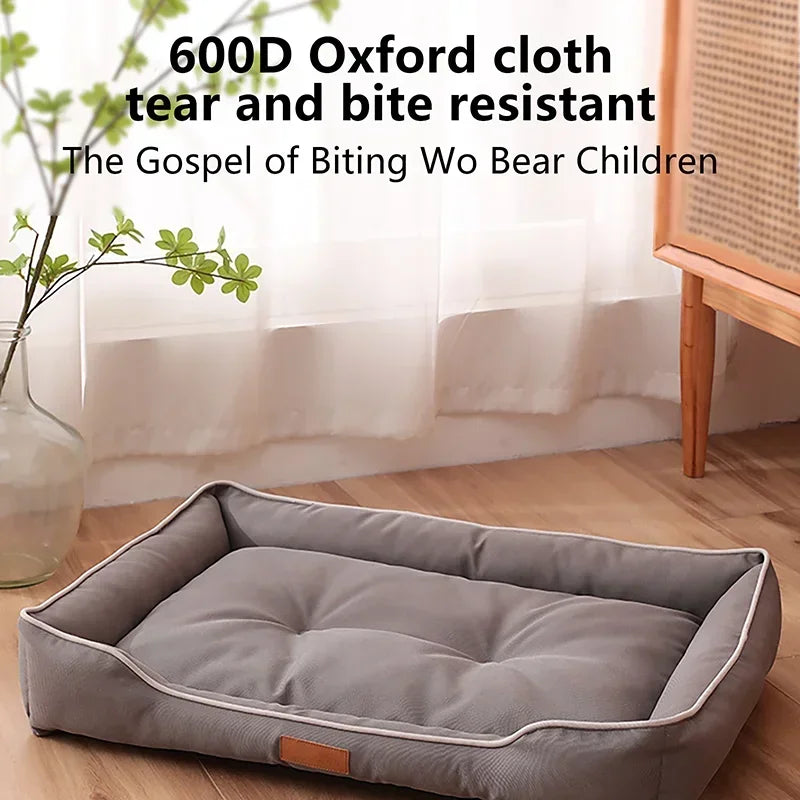 Waterproof 4-Season Dog Bed – Oxford Fabric & PP Cotton