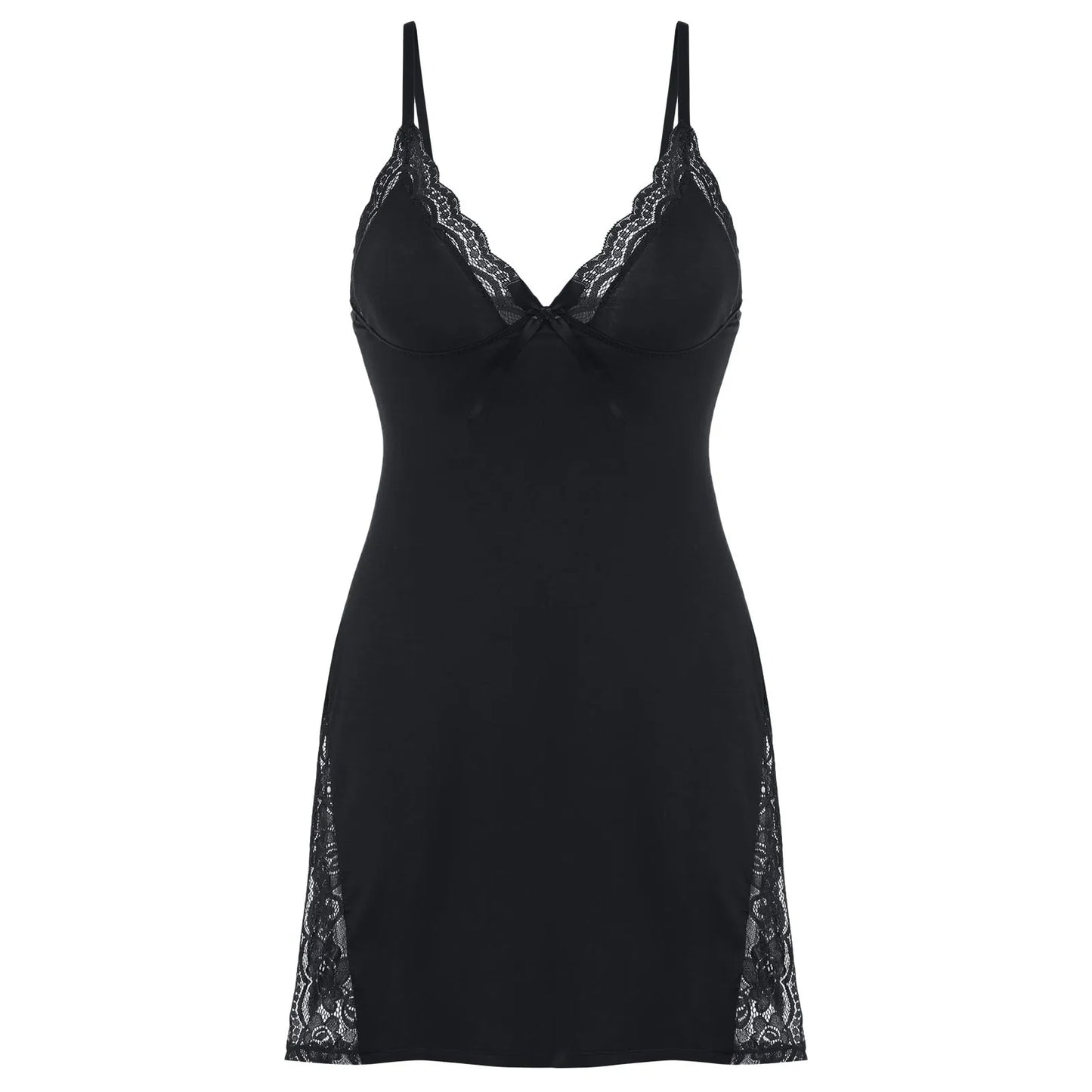Sexy Silk Sleepdress – Plus Size Nightwear /Sexy Ice Silk Nightdress