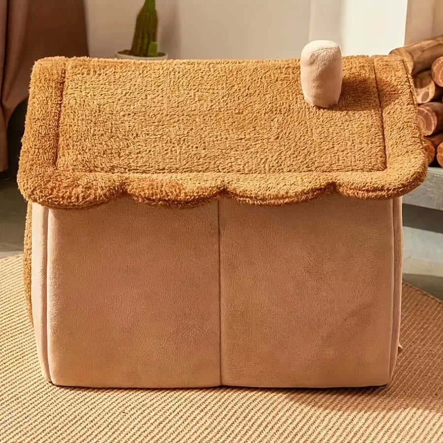 Foldable Pet House Bed for Cats & Small Dogs
