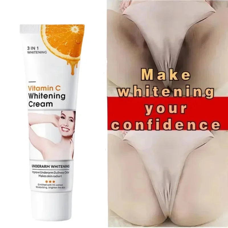 GlowUp Cream – Brighten Intimate & Dark Spots Fast / Whitening Cream for Intimate & Underarm Areas – Smooth & Confident Skin