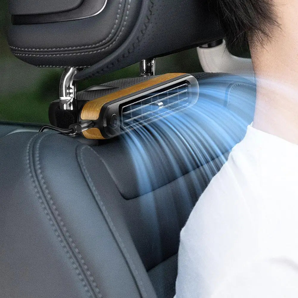 Backseat Turbo Car Fan / Quiet Car Cooling Fan / USB Car Fan – Cool & Compact