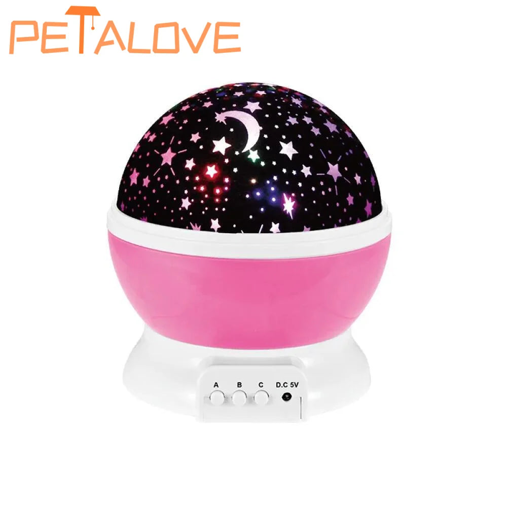 Galaxy Projector Starry Sky Rotating LED Night Light Planetarium Children Bedroom Star Night Lights Moon Light Kids Gift Lamp