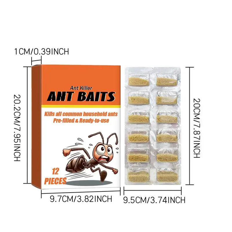 12PCS Safe Ant Bait Traps – Pet-Friendly & Multi-Use for Home & Garden