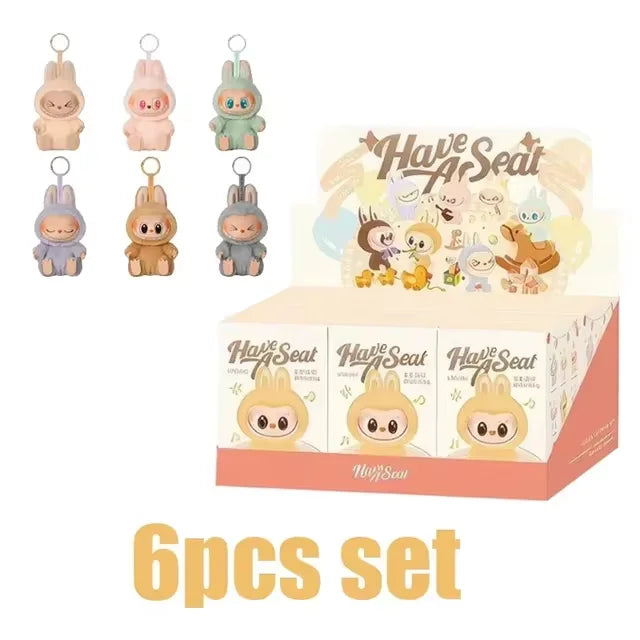 Labubu Macaron Keychain – Blind Box Collectible Toy
