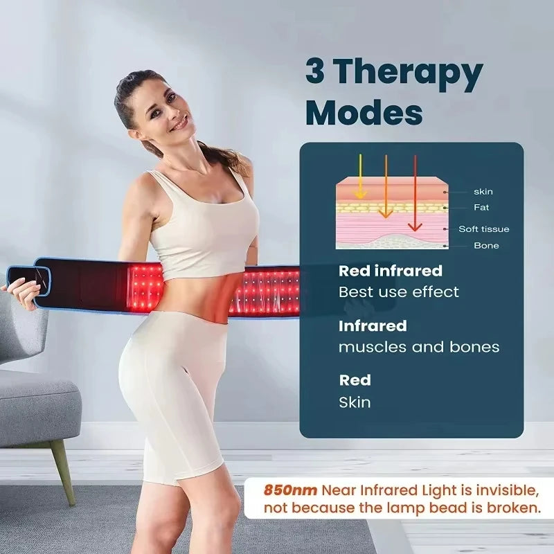 🔥 Say Goodbye to Belly Fat & Back Pain- Anti-degeneration! Introducing the ALLEVARED Infrared Light Therapy Belt – 2025 New Design 💥