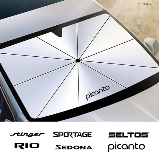 Suitable for Kia Carens Carnival K5 SPORTAGE VENGA Car Front Windshield Foldable Sunshade Car Parasol Accessories