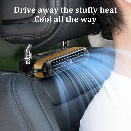 Backseat Turbo Car Fan / Quiet Car Cooling Fan / USB Car Fan – Cool & Compact