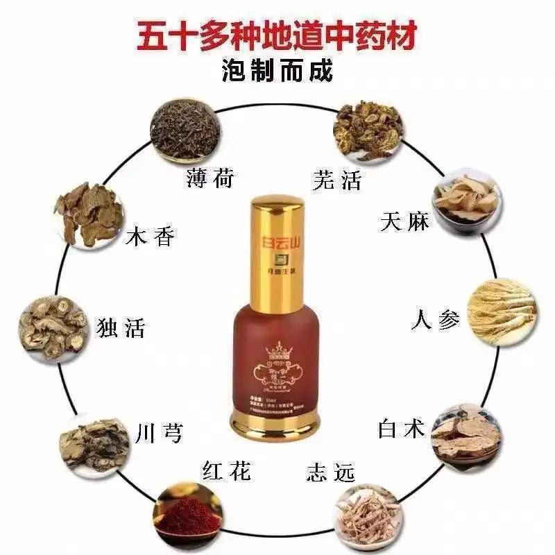 Baiyunshan Herbal Oil – Soothe Neck, Shoulder & Back/ Oriental Herbal Oil – Relief for Neck, Shoulder & Spine