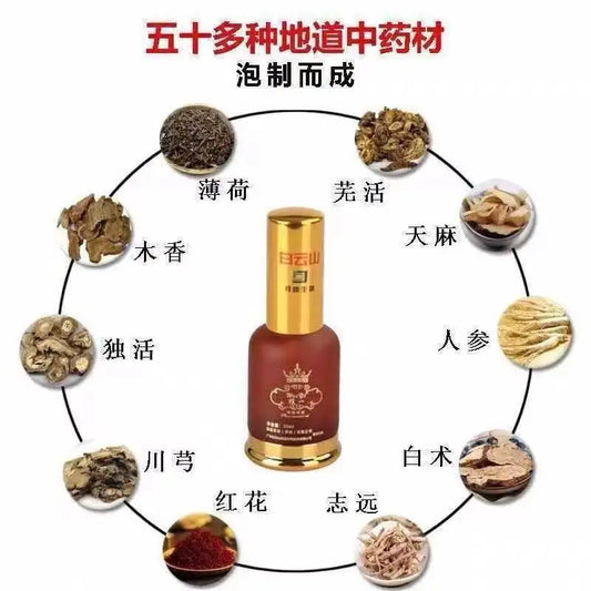 Baiyunshan Herbal Oil – Soothe Neck, Shoulder & Back/ Oriental Herbal Oil – Relief for Neck, Shoulder & Spine