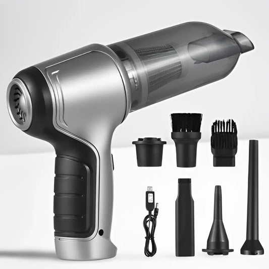 Mini Wireless Car Vacuum – Powerful & Portable Cleaning / 2-in-1 Car & Home Vacuum – Strong Suction, Cordless Use