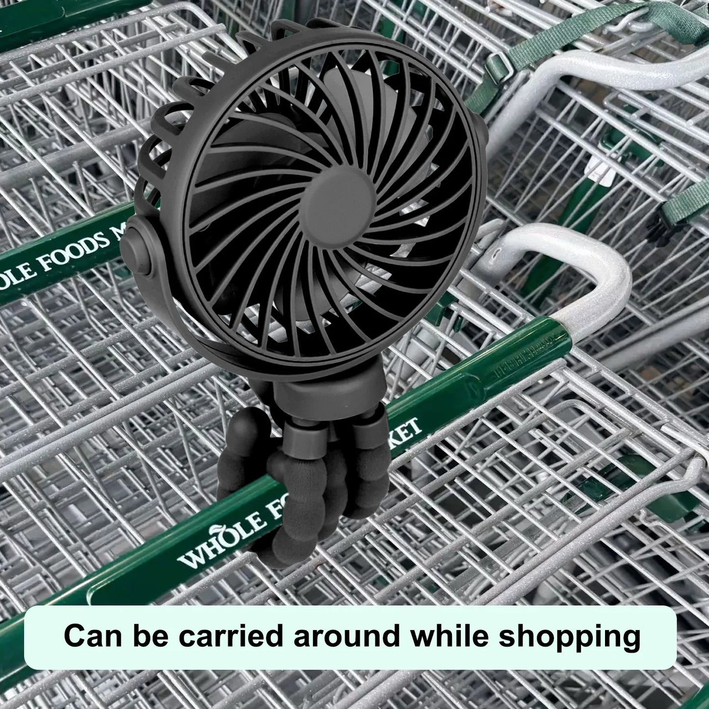 Mini Handheld Portable Octopus Fan Multi Functional Five In One Eyelash Fan Silent Home Dormitory  Baby Stroller Multiple Scenes